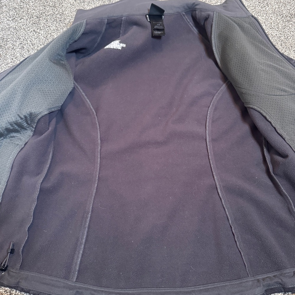 The North Face Apex Bionic Jacket Black Gray Full Zip Soft Shell Jacket Womans M - Picture 9 of 12